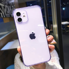 Load image into Gallery viewer, Candy Color Transparent Silicone Case For iPhone 12 Mini 11 Pro Max 7 8 Plus X XR XS Max SE 2020 Fashion Camera Protection Shell