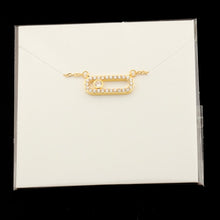 Load image into Gallery viewer, Crystal Zircon Arab Style Bead Pendant Necklace For Women Dainty Wedding Jewelry Stainless Steel Rose Gold On Oval Gifts 2020