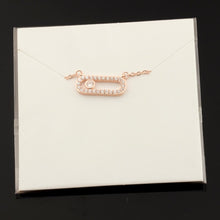 Load image into Gallery viewer, Crystal Zircon Arab Style Bead Pendant Necklace For Women Dainty Wedding Jewelry Stainless Steel Rose Gold On Oval Gifts 2020