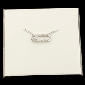 Crystal Zircon Arab Style Bead Pendant Necklace For Women Dainty Wedding Jewelry Stainless Steel Rose Gold On Oval Gifts 2020