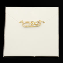 Load image into Gallery viewer, Crystal Zircon Arab Style Bead Pendant Necklace For Women Dainty Wedding Jewelry Stainless Steel Rose Gold On Oval Gifts 2020