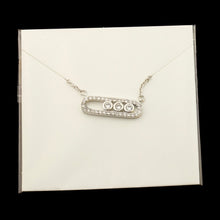 Load image into Gallery viewer, Crystal Zircon Arab Style Bead Pendant Necklace For Women Dainty Wedding Jewelry Stainless Steel Rose Gold On Oval Gifts 2020