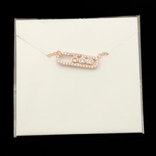 Load image into Gallery viewer, Crystal Zircon Arab Style Bead Pendant Necklace For Women Dainty Wedding Jewelry Stainless Steel Rose Gold On Oval Gifts 2020