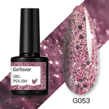 Load image into Gallery viewer, Gelfavor Gel varnishes Semi-permanent For Nails Stamping UV LED Lamp Manicure Set Nail Art Base and Top Coat for Gel Nail polish