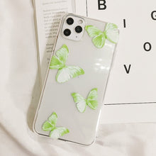 Load image into Gallery viewer, Blus Butterfly Aesthetic Silicone Soft For iPhone 6 7 8 plus xs xr 5 4 Back Cover For Apple iPhone 11 12 Pro Max Phone Case TPU