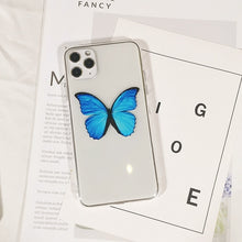 Load image into Gallery viewer, Blus Butterfly Aesthetic Silicone Soft For iPhone 6 7 8 plus xs xr 5 4 Back Cover For Apple iPhone 11 12 Pro Max Phone Case TPU