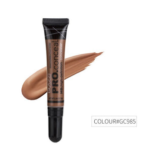 Nude Makeup Facial Foundation Waterproof Cover Blemish Base Fluid Concealer Oil Control Lasting Brighten Skin BB Cream Cosmetics