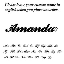 Load image into Gallery viewer, Skyrim Personalized Name Bracelet Women Girls Stainless Steel Chain Letter Customized Charm Bracelets Unique Custom Jewelry Gift
