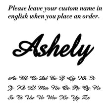 Load image into Gallery viewer, Skyrim Personalized Name Bracelet Women Girls Stainless Steel Chain Letter Customized Charm Bracelets Unique Custom Jewelry Gift