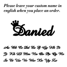 Load image into Gallery viewer, Skyrim Personalized Name Bracelet Women Girls Stainless Steel Chain Letter Customized Charm Bracelets Unique Custom Jewelry Gift