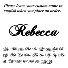 Load image into Gallery viewer, Skyrim Personalized Name Bracelet Women Girls Stainless Steel Chain Letter Customized Charm Bracelets Unique Custom Jewelry Gift