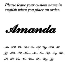 Load image into Gallery viewer, Skyrim Personalized Name Bracelet Women Girls Stainless Steel Chain Letter Customized Charm Bracelets Unique Custom Jewelry Gift
