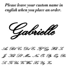 Load image into Gallery viewer, Skyrim Personalized Name Bracelet Women Girls Stainless Steel Chain Letter Customized Charm Bracelets Unique Custom Jewelry Gift
