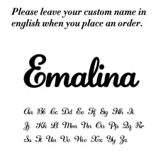 Load image into Gallery viewer, Skyrim Personalized Name Bracelet Women Girls Stainless Steel Chain Letter Customized Charm Bracelets Unique Custom Jewelry Gift