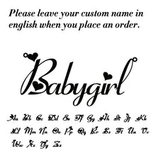 Load image into Gallery viewer, Lemegeton Personalized Custom Name Bracelet For Women Baby Girls Jewelry Gold Color Stainless Steel Adjustable Chain Bracelets