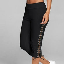 Load image into Gallery viewer, Women&#39;s Leggings Spring And Summer Elastic High Waist Sexy Slim Seamless Bandage Solid Color Casual Fitness Track Pants 2022