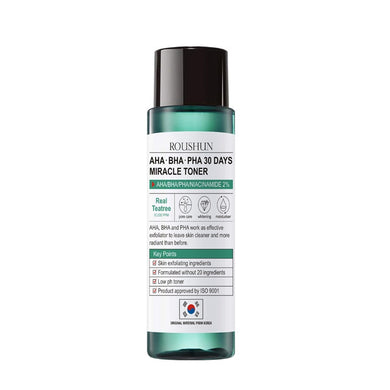 Face Care Korean Cosmetics Tea Tree Toners 120ml AHA BHA PHA 30 Days Miracle Toners Acne Treatment Skin Exfoliating Whitening