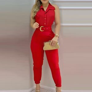 Spring Puff Shoulder Zip Women Jumpsuit 2021 Summer Deep V Neck Short Sleeve Shirt Overalls Elegant Office Lady One Piece Romper