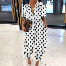 Load image into Gallery viewer, 2020 Sexy V-Neck Button Lace-Up Jumpsuit Summer Short Sleeve Loose Playsuit Overalls Women Elegant Leopard Print Pocket Rompers