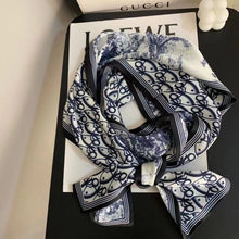 Load image into Gallery viewer, 2021 spring Korean version of all-match women scarf silk hand-feel double-sided printing scarf thin section scarf 15x150cm