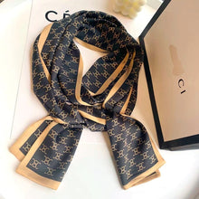 Load image into Gallery viewer, 2021 spring Korean version of all-match women scarf silk hand-feel double-sided printing scarf thin section scarf 15x150cm
