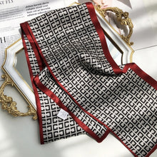 Load image into Gallery viewer, 2021 spring Korean version of all-match women scarf silk hand-feel double-sided printing scarf thin section scarf 15x150cm