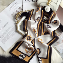 Load image into Gallery viewer, 2021 spring Korean version of all-match women scarf silk hand-feel double-sided printing scarf thin section scarf 15x150cm