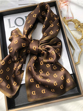 Load image into Gallery viewer, 2021 spring Korean version of all-match women scarf silk hand-feel double-sided printing scarf thin section scarf 15x150cm