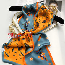 Load image into Gallery viewer, 2021 spring Korean version of all-match women scarf silk hand-feel double-sided printing scarf thin section scarf 15x150cm