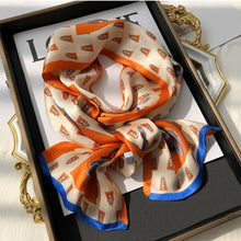 Load image into Gallery viewer, 2021 spring Korean version of all-match women scarf silk hand-feel double-sided printing scarf thin section scarf 15x150cm