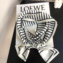 Load image into Gallery viewer, 2021 spring Korean version of all-match women scarf silk hand-feel double-sided printing scarf thin section scarf 15x150cm