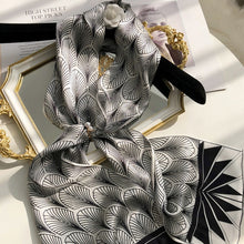 Load image into Gallery viewer, 2021 spring Korean version of all-match women scarf silk hand-feel double-sided printing scarf thin section scarf 15x150cm