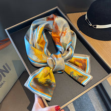 Load image into Gallery viewer, 2021 spring Korean version of all-match women scarf silk hand-feel double-sided printing scarf thin section scarf 15x150cm