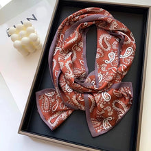 Load image into Gallery viewer, 2021 spring Korean version of all-match women scarf silk hand-feel double-sided printing scarf thin section scarf 15x150cm