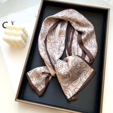Load image into Gallery viewer, 2021 spring Korean version of all-match women scarf silk hand-feel double-sided printing scarf thin section scarf 15x150cm