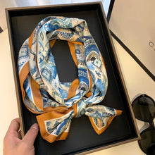 Load image into Gallery viewer, 2021 spring Korean version of all-match women scarf silk hand-feel double-sided printing scarf thin section scarf 15x150cm