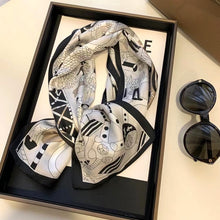 Load image into Gallery viewer, 2021 spring Korean version of all-match women scarf silk hand-feel double-sided printing scarf thin section scarf 15x150cm