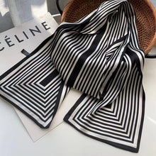 Load image into Gallery viewer, 2021 spring Korean version of all-match women scarf silk hand-feel double-sided printing scarf thin section scarf 15x150cm
