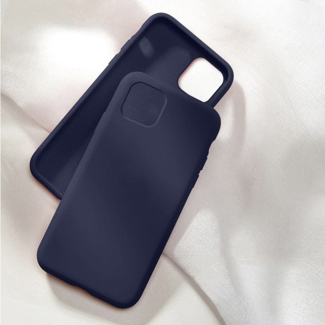 Official Original Silicone Case For iPhone 11 7 8 Plus XR X XS Max 6 6s Cases For iPhone 12 11 Pro MAX SE 2020 Cover With Box