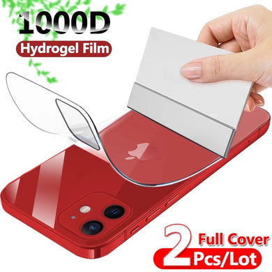 Full Cover Hydrogel Film For iPhone 7 8 Plus 6 6s Screen Protector 11 12 Pro mini XR X XS Max SE 2020 Back Soft Film Not Glass
