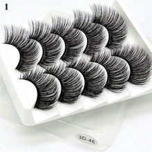 Load image into Gallery viewer, 5Pair Black Extra Long Thick Wispies Fluffy False Eyelashes New Eye Lash Extension Beauty Faux Mink Hair 3D Multilayers Fashion
