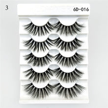 Load image into Gallery viewer, 5Pair Black Extra Long Thick Wispies Fluffy False Eyelashes New Eye Lash Extension Beauty Faux Mink Hair 3D Multilayers Fashion