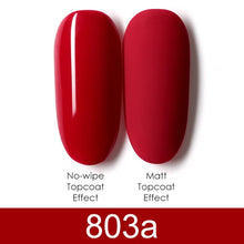 Load image into Gallery viewer, GDCOCO 8ml Gel Nail Polish Plastic Bottle Gel Polish Matt Effect NoWipe Top Soak Off UV LED Nail Lacquer Color Gel Varnish