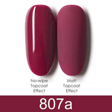 Load image into Gallery viewer, GDCOCO 8ml Gel Nail Polish Plastic Bottle Gel Polish Matt Effect NoWipe Top Soak Off UV LED Nail Lacquer Color Gel Varnish