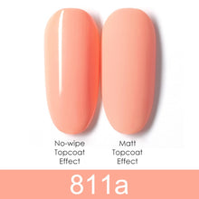 Load image into Gallery viewer, GDCOCO 8ml Gel Nail Polish Plastic Bottle Gel Polish Matt Effect NoWipe Top Soak Off UV LED Nail Lacquer Color Gel Varnish