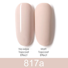 Load image into Gallery viewer, GDCOCO 8ml Gel Nail Polish Plastic Bottle Gel Polish Matt Effect NoWipe Top Soak Off UV LED Nail Lacquer Color Gel Varnish
