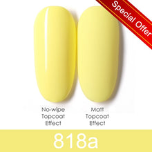 Load image into Gallery viewer, GDCOCO 8ml Gel Nail Polish Plastic Bottle Gel Polish Matt Effect NoWipe Top Soak Off UV LED Nail Lacquer Color Gel Varnish