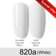 Load image into Gallery viewer, GDCOCO 8ml Gel Nail Polish Plastic Bottle Gel Polish Matt Effect NoWipe Top Soak Off UV LED Nail Lacquer Color Gel Varnish