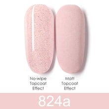 Load image into Gallery viewer, GDCOCO 8ml Gel Nail Polish Plastic Bottle Gel Polish Matt Effect NoWipe Top Soak Off UV LED Nail Lacquer Color Gel Varnish