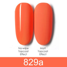 Load image into Gallery viewer, GDCOCO 8ml Gel Nail Polish Plastic Bottle Gel Polish Matt Effect NoWipe Top Soak Off UV LED Nail Lacquer Color Gel Varnish